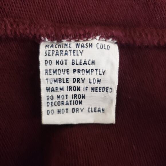 Polo Ralph Lauren Wine 1/4 Zip Collared V-Neck Elbow Patch Long Sleeve Sweater S - Picture 11 of 12